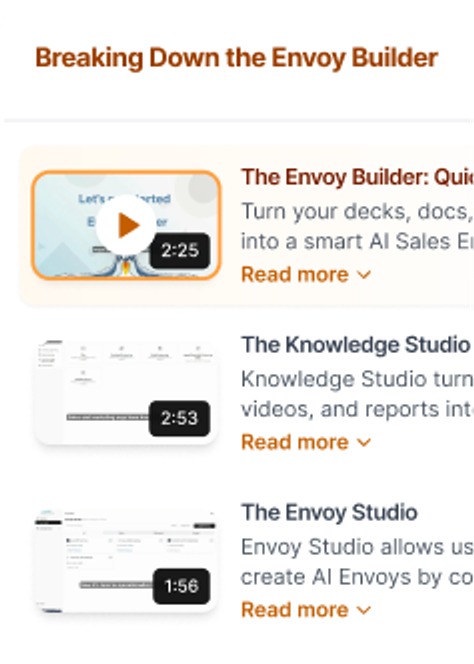 Envoy Builder Studio interface
